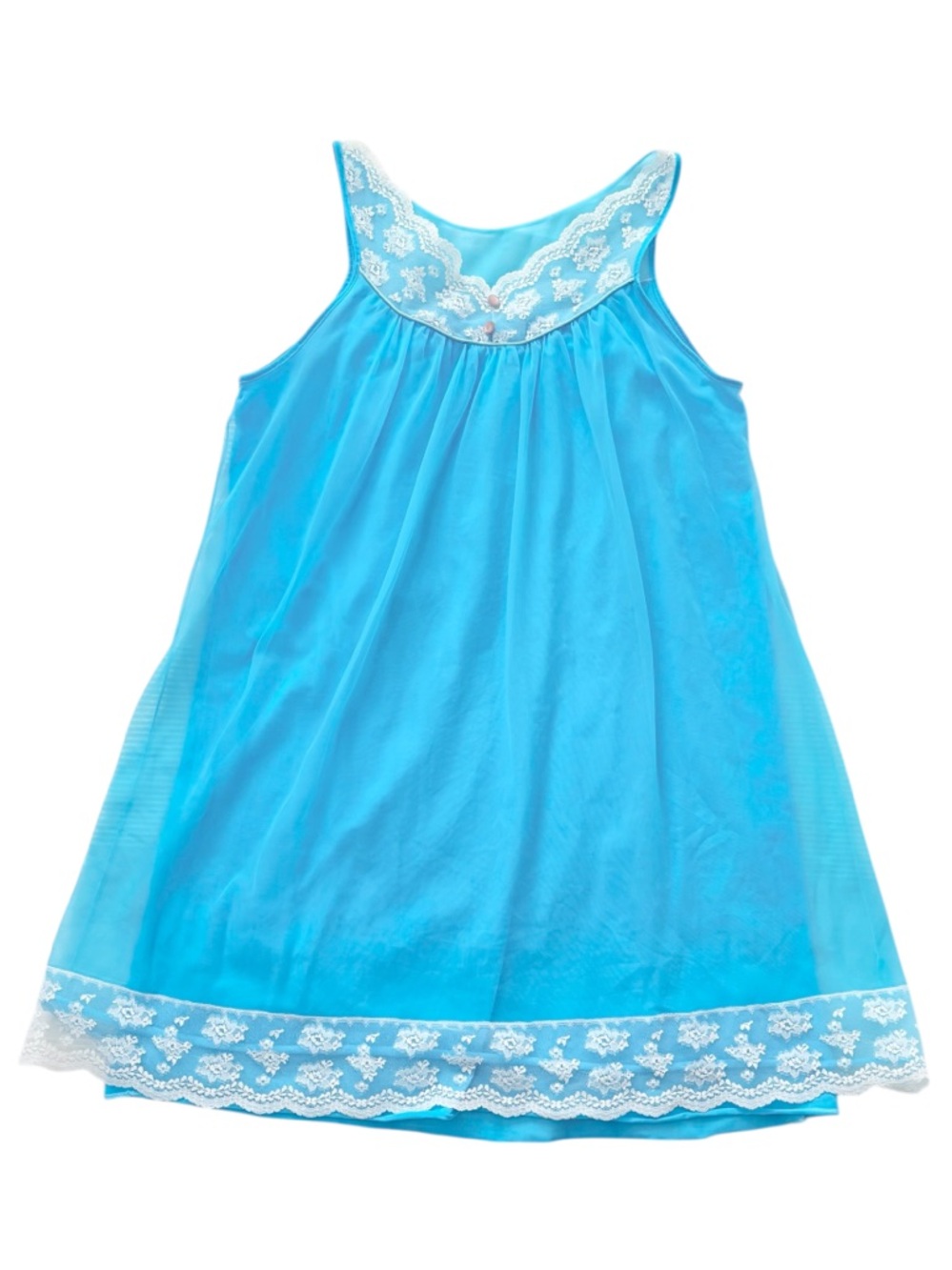Vintage French Maid Blue Sleep Dress